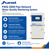 Analizador Digital de Cloro Libre de Membrana PWQ-2000 de Alto Rango, de 0.5 a 200 ppm, para Monitoreo de Agua de Proceso
