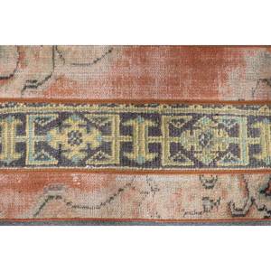 Tapis de Salon en Laine Patchwork Bleu Orange Vintage 1.5 X 2.9ft Turc Armure Plate avec Support en Latex 4m de Largeur - Product Image 5