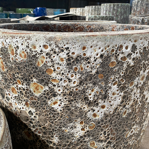 Maceta de Cerámica Rústica de Estilo Americano, Hecha a Mano, Esmaltada, Ecológica, Duradera, con Drenaje para Jardín Interior - Product Image 4