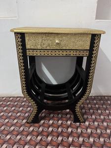 Kusum Art personnalisé entièrement poli en bois massif tabouret de chevet moderne fabriqué à la main en bois appartement chambre salle à manger maison hôpital - Product Image 2