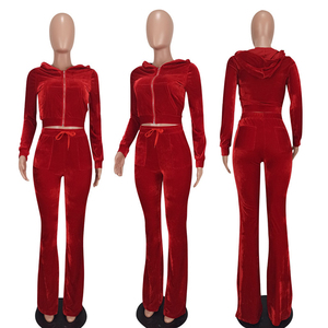 Conjunto de gimnasio Unisex de peso pesado Logo personalizado Chándal de terciopelo liso estilizado Cremallera con capucha sólida Ropa de calle transpirable Casual Invierno - Product Image 5