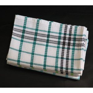 Torchons de cuisine décoratifs de golf en coton biologique au design élégant à carreaux pour la promotion de la marque - Product Image 4