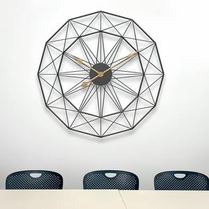 Reloj de Pared Geométrico de Metal con Diseño de Explosión de Estrellas, Moderno y Decorativo para el Hogar, Sala de Estar, Oficina, Dormitorio, Decoración de Interiores - Product Image 2