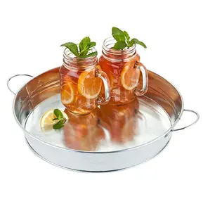 Bandeja DE SERVICIO DE METAL elegante de tamaño personalizado, calidad de exportación de primera calidad para restaurante y uso doméstico, bandeja de servicio para ocasiones de comida - Product Image 6
