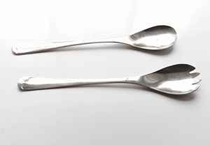 Ensemble de couverts à salade en acier inoxydable argenté de qualité supérieure pour la cuisine à domicile, le restaurant, l'hôtel et la restauration. - Product Image 4