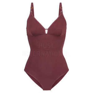 Body moldeador elástico de alta calidad para mujer, con manga larga, control de abdomen personalizado, body moldeador para mujer - Product Image 3