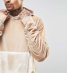 Último diseño de ropa de hombre, sudaderas con capucha de terciopelo, hombro caído, Jogger de gran tamaño, jersey de terciopelo para correr, ropa de invierno con capucha transpirable - Product Image 4