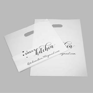 Vente en gros OXO + PLA Sacs à provisions en plastique transparent écologique Emballage avec poignée découpée avec logo personnalisé de différentes épaisseurs pour l'épicerie - Product Image 3