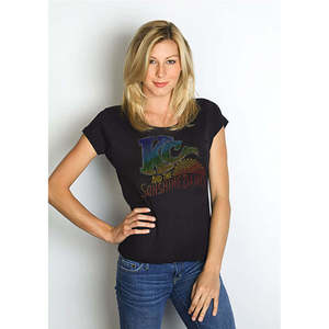 Camiseta ajustada de algodón para mujer con diamantes de imitación estilo Y2K - Product Image 2