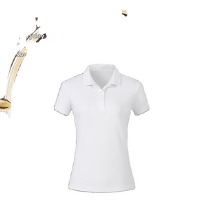 Ladies Women Girl Polo Shirt Golf Tennis for Shirt Anti-shrink 200g Cotton Polyester Casual Short Print Knitted - Product Image 2