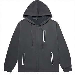 Sudadera con Capucha de Felpa de Algodón y Poliéster Ligera de Alta Calidad, Logotipo OEM Personalizado, Ropa Casual de Calle para Hombre, Diseño de Invierno, Venta al Por Mayor - Product Image 5