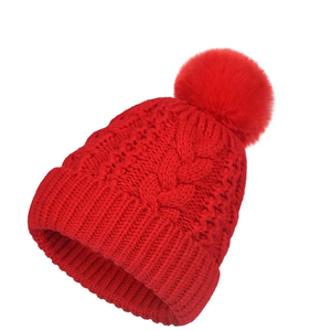 Bonnets en peluche chauds d'hiver pour hommes et femmes, logo personnalisé, pompon de haute qualité, broderie réglable, activités de plein air par temps froid, OEM - Product Image 4