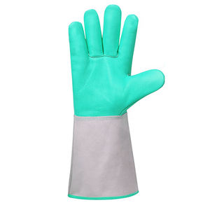 Guante de cuero para soldar resistente al fuego y al calor, precio de fábrica al por mayor - Product Image 5