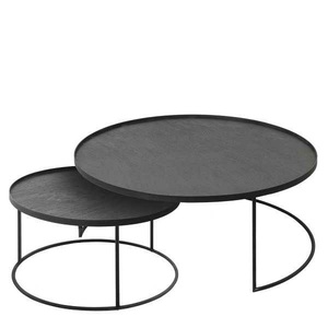 Pieds en métal argenté style meubles de salon rond moderne décoratif décor à la maison moderne Table d'appoint en métal - Product Image 1