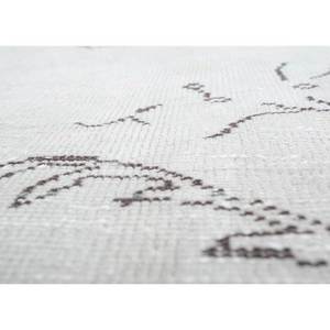 Tapis vintage en laine ivoire noués à la main Pae-475, motifs médaillon rectangulaires en puzzle pour la maison, le salon ou le couloir, pour adolescents - Product Image 3