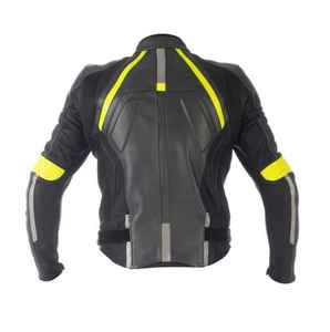 Vestes de moto personnalisées OEM pour hommes Vêtements d'extérieur de motard en cuir véritable conçus pour la conduite et le confort - Product Image 4