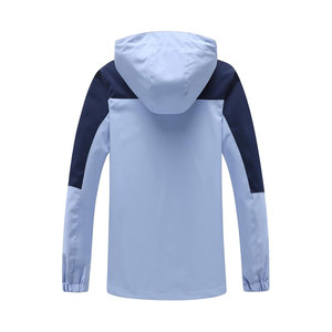 Veste coupe-vent décontractée pour hommes personnalisée OEM pour automne hiver col montant avec logo avant fermeture éclair vêtements d'extérieur - Product Image 2
