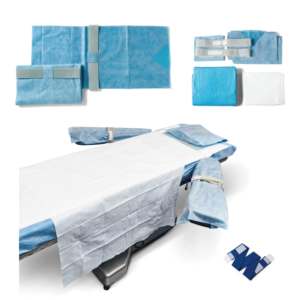 Pemasok Kit sekali pakai disterilkan Taiwan Eo, gaun rumah sakit, Set Kit operasi steril, paket tirai bedah kustom - Product Image 2