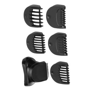 Juego de Recortadora Eléctrica Recargable por USB con Cuchilla Ajustable de Acero Inoxidable y Peine Guía para Recortar y Afeitar el Cabello para Barberos - Product Image 1