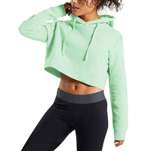 <b>Women's</b> Basic Crop Top Hoodie Pullover Fleece Hooded <b>Sweatshirt</b> <b>Long</b> Sleeve Crop Top Hoodies <b>for</b> <b>Women</b> - Product Image 3