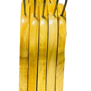 Wholesale <b>Single</b> Tier <b>Pine</b> Wood Clothes Hangers Custom Logo Durable Wooden Hangers Vietnam Manufacturer Low MOQ - Product Image 5