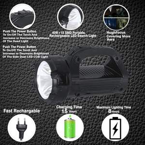 แคร์ไฟฉายแบบชาร์จไฟได้4โหมด3โหมดพร้อมตัวเลือกชาร์จไฟ AC แบบ Sidelight - Product Image 5