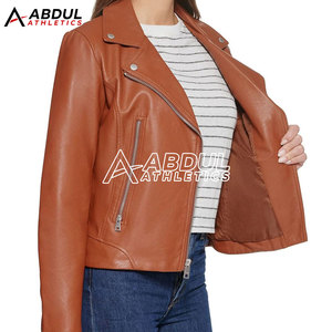 Women Genuine Leather Jacket Adults Winter Use <b>Zipper</b> Fashionable Women Leather Jacket <b>For</b> <b>Sale</b> - Product Image 3