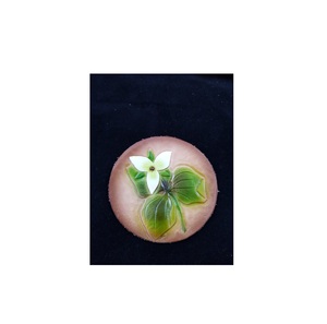 ถาดรองแก้วหนังสำหรับสำนักงานและที่รองแก้วกาแฟกล่องทรงกลมทำจากอินเดีย - Product Image 2