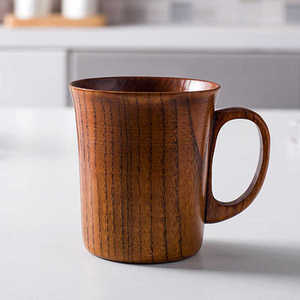 Taza de madera de calidad Taza de madera maciza natural hecha a mano a bajo precio - Product Image 5
