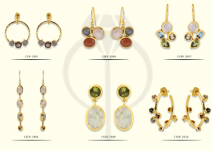 Boucles d'oreilles pendantes en forme de fleur d'apatite verte véritable en argent sterling massif, faites à la main, bijoux en or de Casa de Plata - Product Image 4