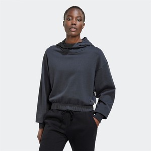 Premium Quality Women's Casual Short <b>Fleece</b> <b>Hoodie</b> Custom Lounge Style ODM Supply for Winter - Product Image 2