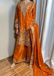 2026 New Designer Unstitched Formal Party <b>Dress</b> Regular Length Salwar Kameez Hand Work Top Selling Indian Pakistani Ethnic Style - Product Image 4