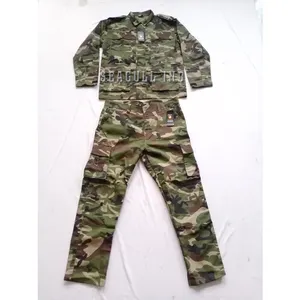 World Shopping setelan seragam tempur taktis pria/wanita, berburu kemeja & celana Woodland Camo set