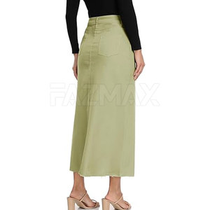 Jupe en jean surdimensionnée et légère pour femmes Jupe en jean confortable et respirante pour adulte - Product Image 3