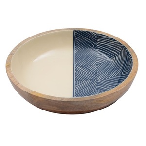 Grossiste de saladier en bois Design attrayant Bol de service fait à la main Bol de service en bois classique élégant et fantaisie - Product Image 5