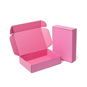 Venta al por mayor de cajas de envío de cartón corrugado blanco personalizado sobres impresos caja de embalaje con manejo en relieve - Product Image 3