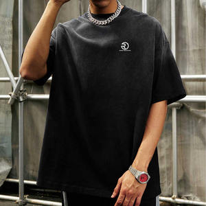 Camiseta púrpura con lavado ácido para hombre, camiseta de gran tamaño, Camisetas estampadas, Camiseta 100% de algodón Boxy Fit, Camiseta 100% de algodón transpirable para hombre - Product Image 5