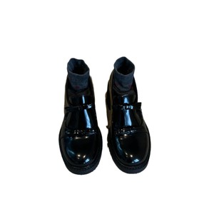 Zapatos de Tacón Bajo de Moda para Mujer, Zapatos de Tacón Bajo de Cuero con Punta Puntiaguda para Oficina, Zapatos Planos de Cuero Suave para Mujer con Punta Redonda - Product Image 5