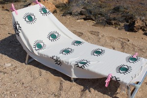 Turkish Cotton Eyelash Pattern <b>Poncho</b> Quick-Drying Soft Tablecloth for Home Sauna Everyday Use Factory Sale for Women and Men - Product Image 5