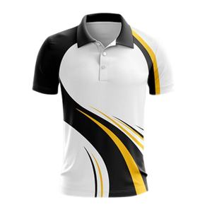 Vente en gros de chemises 100% polyester, design professionnel, sur mesure, impression numérique, vêtements de sport pour hommes, impression golf, séchage rapide, manches courtes - Product Image 1