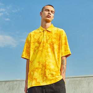 Tie Dye Sublimation Polo <b>Shirt</b> Men's Drop Shoulder Acid Wash Polo <b>Shirts</b> Men <b>Summer</b> Turn Down Collar Polo <b>Shirt</b> Men - Product Image 1