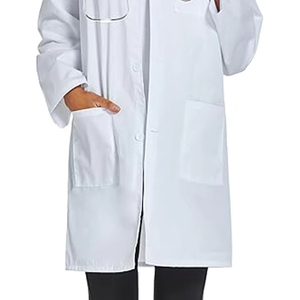 Veste médicale à manches longues, coupe classique, uniforme de médecin, infirmière, veste médicale, blouse de laboratoire pour femmes - Product Image 4