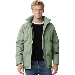 Venta al por mayor OEM personalizado Puffer chaqueta hombres 2025 cálido AISLAMIENTO impermeable ligero invierno prendas de vestir exteriores moda Streetwear chaquetas - Product Image 1