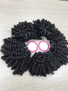 Paquete de trama de pelo Remy vietnamita de alta calidad, estilo rizado para hacer pelucas, tejido de pelo crudo, venta al por mayor de Genius Weft - Product Image 2