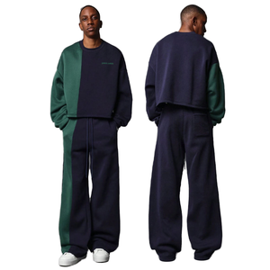 ชุดวอร์มผู้ชายผ้าฟลีซพิมพ์ลายได้ตามต้องการ สำหรับฤดูหนาว ผ้าฝ้าย 100% ชุดออกกำลังกาย ชุดลำลอง ระบายอากาศดี ลายเรียบ - Product Image 1