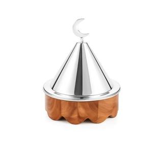 Eid Artículo Hermosa base de mármol clásica con tapa de metal en forma de cúpula y perilla de Luna Más lindo Mini cazuela ecológica - Product Image 3