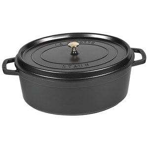 Cocotte en fonte noire STAUB 12 L 41 cm pour tous types de cuisinières - Product Image 2