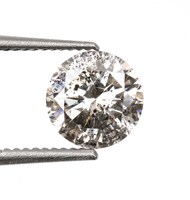 Sparkling Splendor Indian Lab Grown HPHT Salt Pepper Round Brilliant Cut Diamond 0.52 CT 5.1 MM F/VVS Clarity IGI Certificate