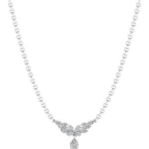 REYES diseño Floral 925 plata esterlina Moissanite collares para mujeres brillante moda nupcial boda regalo accesorios joyería - Product Image 1