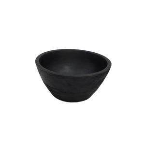 Acacia Wooden Round Shape Food Serving Bowl Black Finished for Kitchen & <b>Tabletop</b> Food and Snacks Serving Bowls - Product Image 1